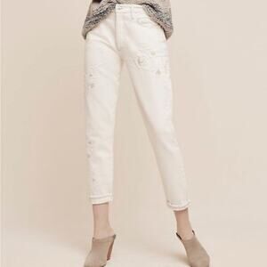 Citizens Of Humanity Cream Ankle Jeans